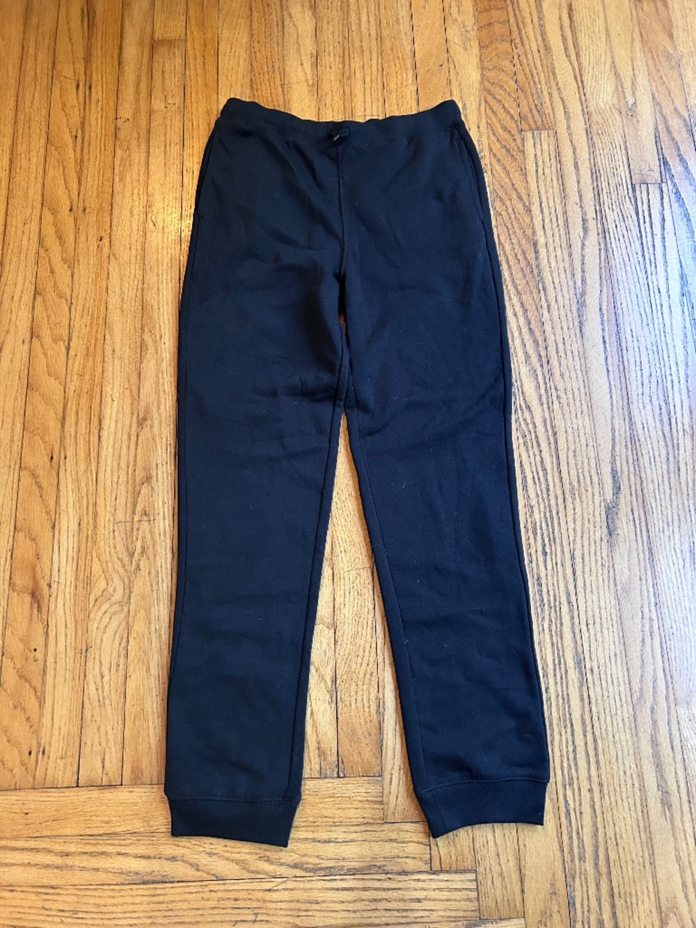 Lands' End Black Kids Jogger Sweatpants Size XL